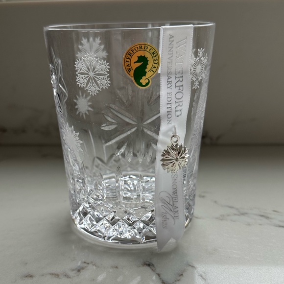 Waterford Snowflake 10th Anniversary Edition Love Double Old Fashioned Tumbler - Picture 5 of 5